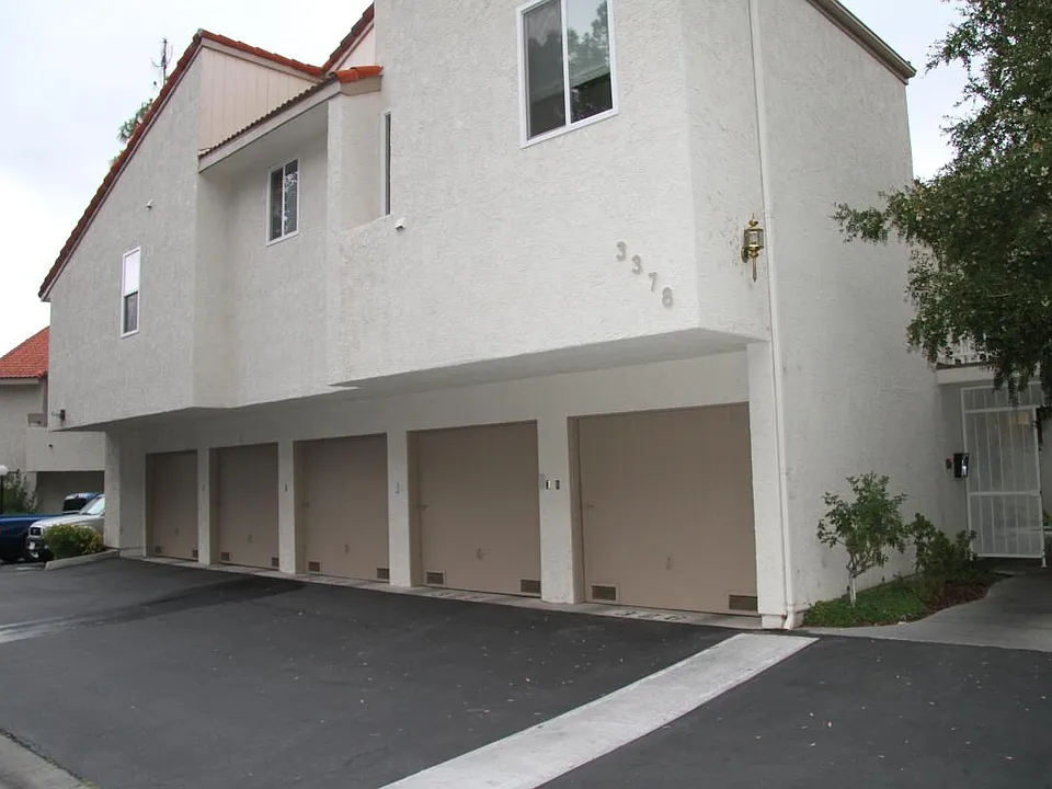 Single car garage with large storage unit