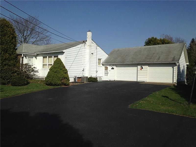 Front, 2 car garage