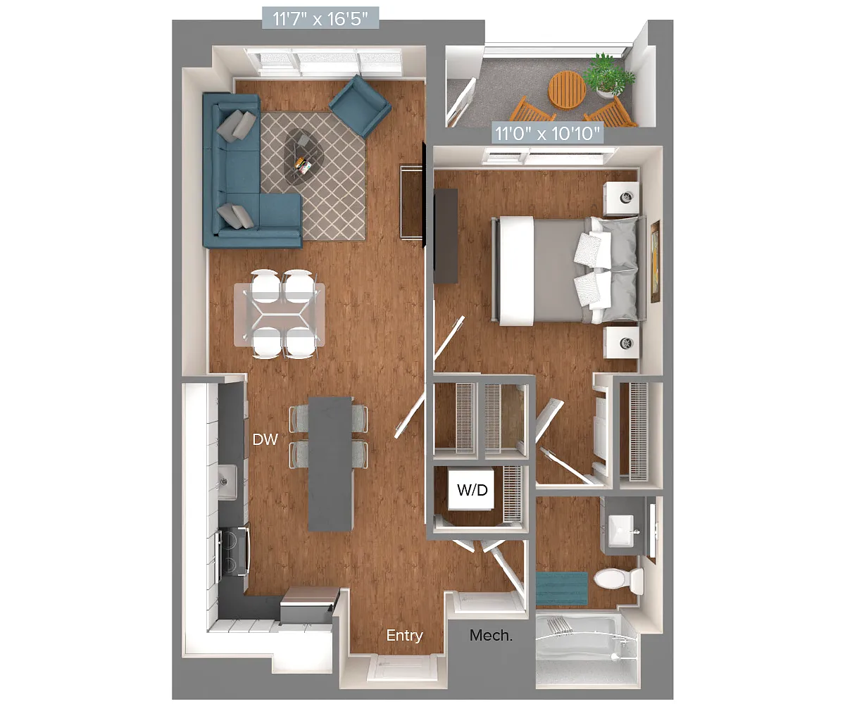 Floor plan A2-702sf-1