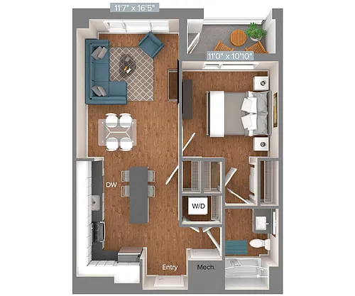 Floor plan A2-702sf-1