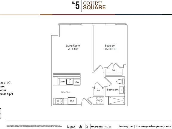 2nd image of 5 Court Sq W #4C