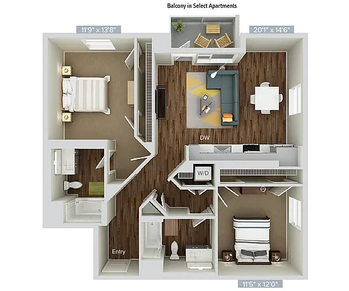Floor plan B12-1088