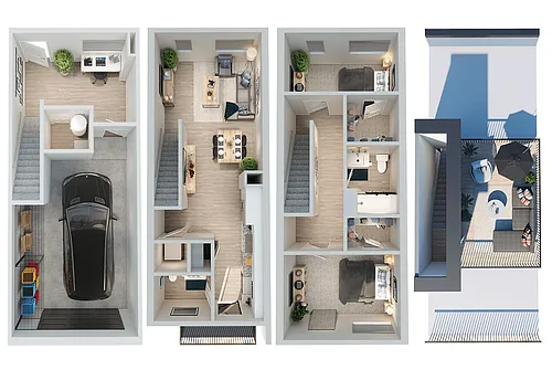 Floor plan Townhome D
