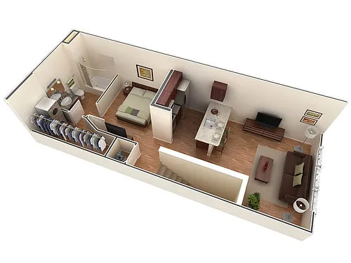 Floor plan Studio Grand Overlook