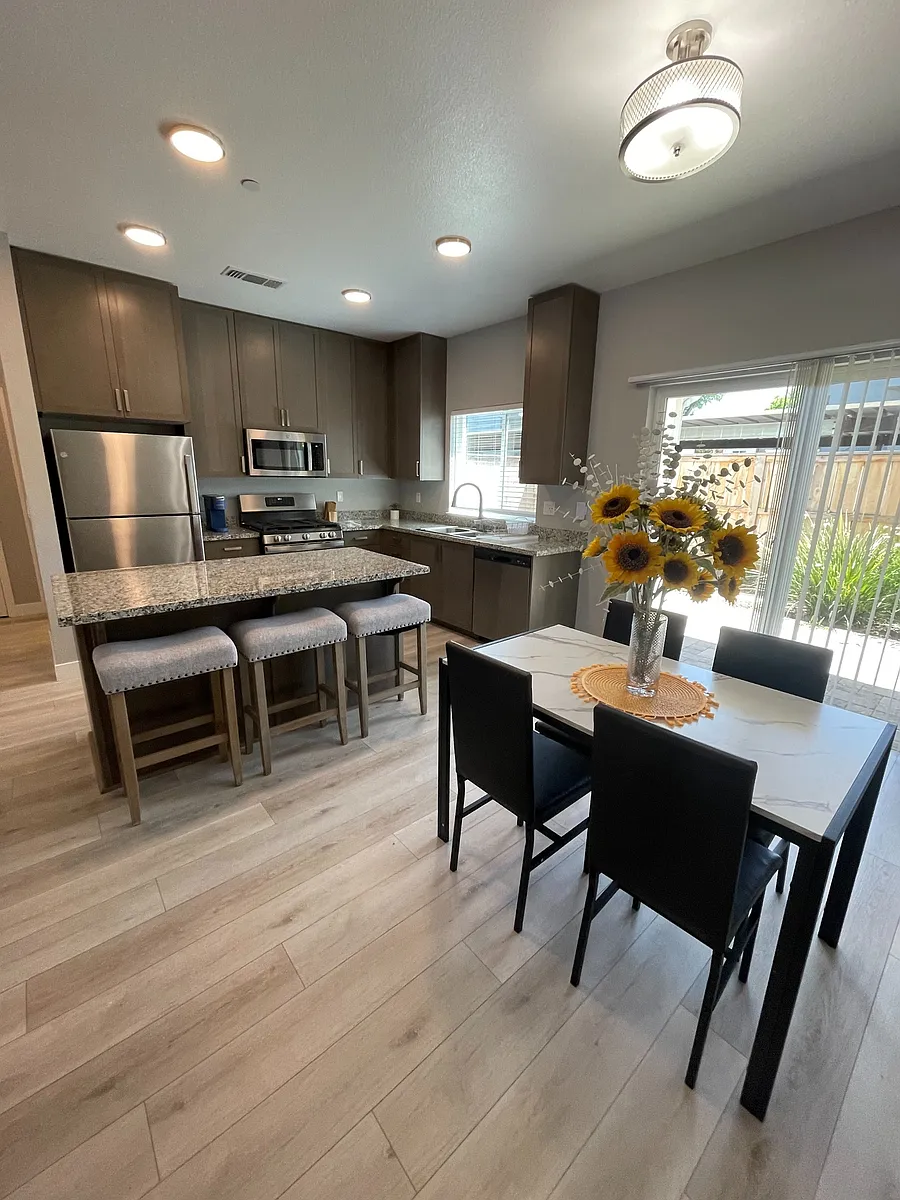 Floor plan 3 bedroom 2.5 bath + Den Furnished