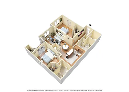 Floor plan 2X2 D