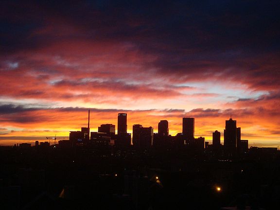 Sunrise from the balcony