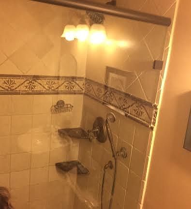 shower in master bath