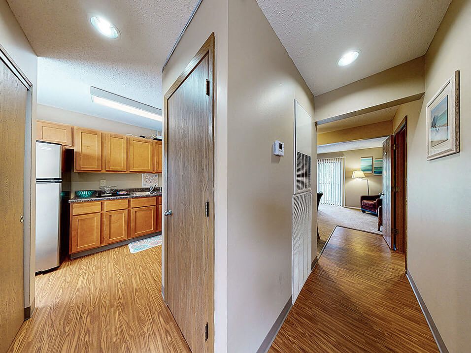 Kitchen and Living room view