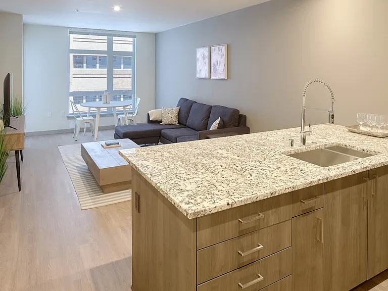 Living Room with Hard Surface Flooring