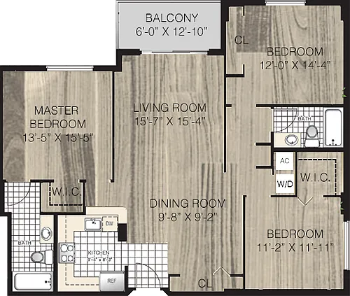 Floor plan Model E