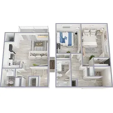 Floor plan B2 Townhome