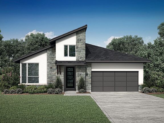 stone and stucco house