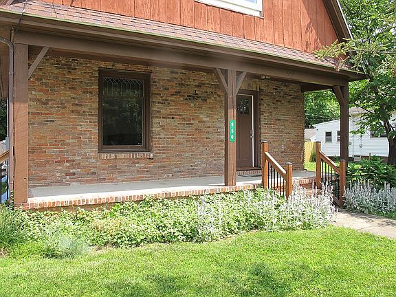 Full length front porch