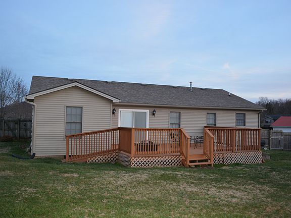 Back of house and deck