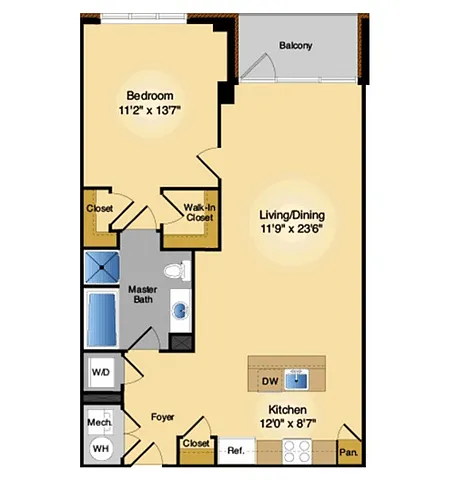 Floor plan 1C