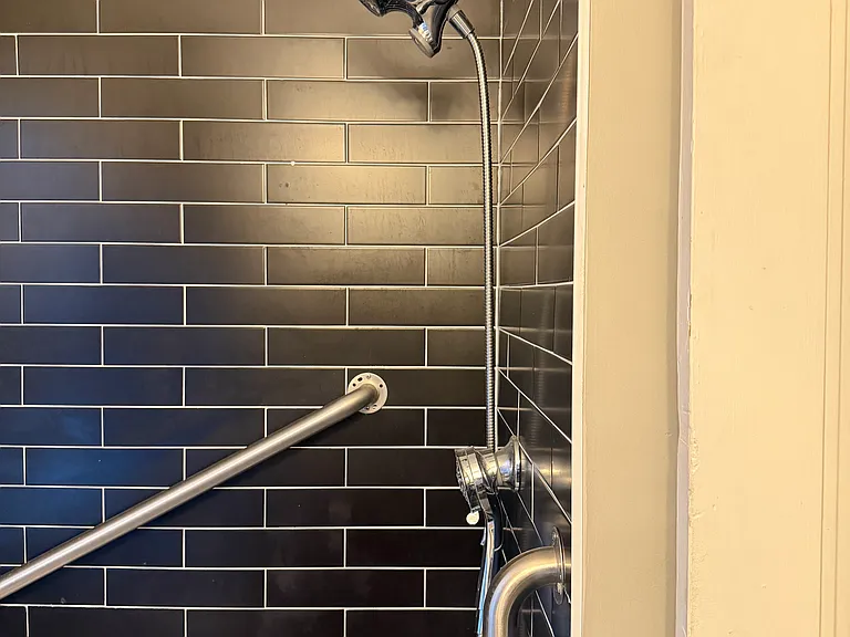 Tiled show/tub combo.