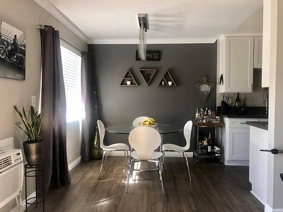 Dining room with accent wall