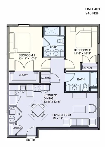 Floor plan 401