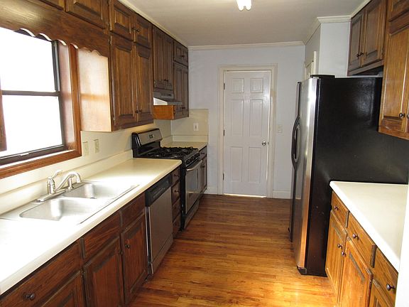 Spacious kitchen with stainless steel appliances