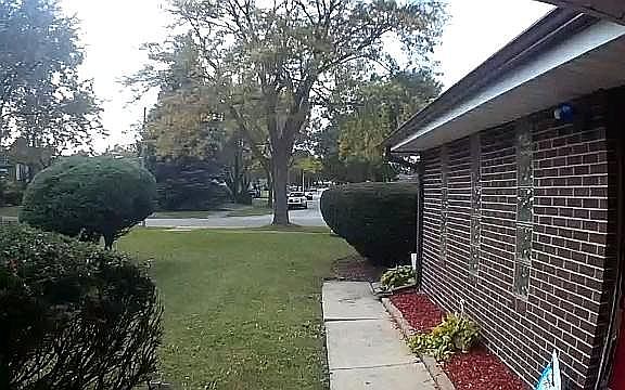 Front entry side of garage.