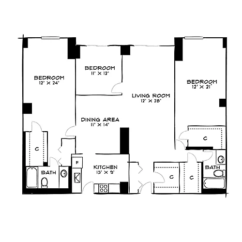 Floor plan Somerset