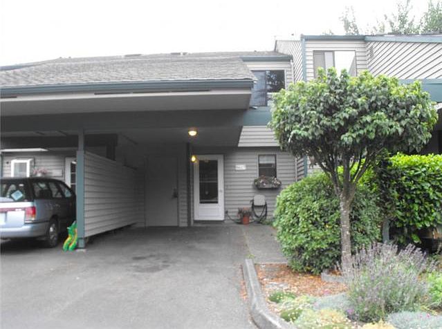 Front of the townhouse. Carport at the entry.