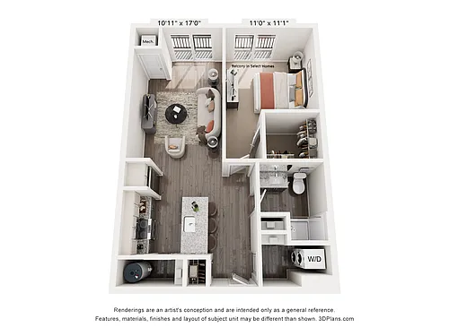 Floor plan 1B5 Adams
