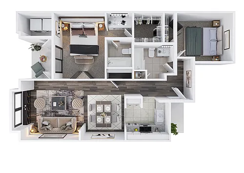 Floor plan Two Bedroom