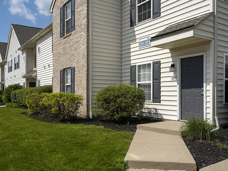 A classic exterior with clean lines and elegant details for a welcoming, stylish home.