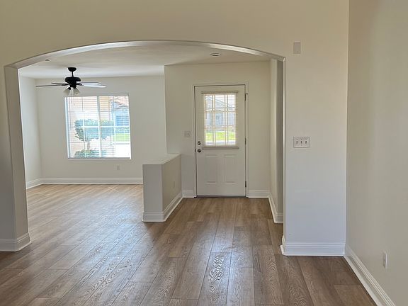 Entryway and dining room
