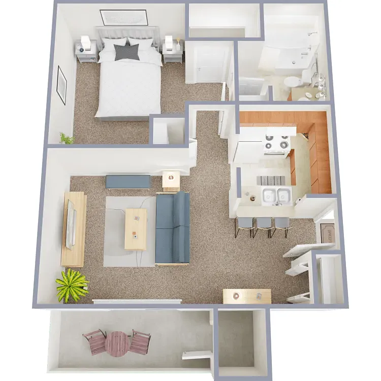Floor plan 1 Bedroom