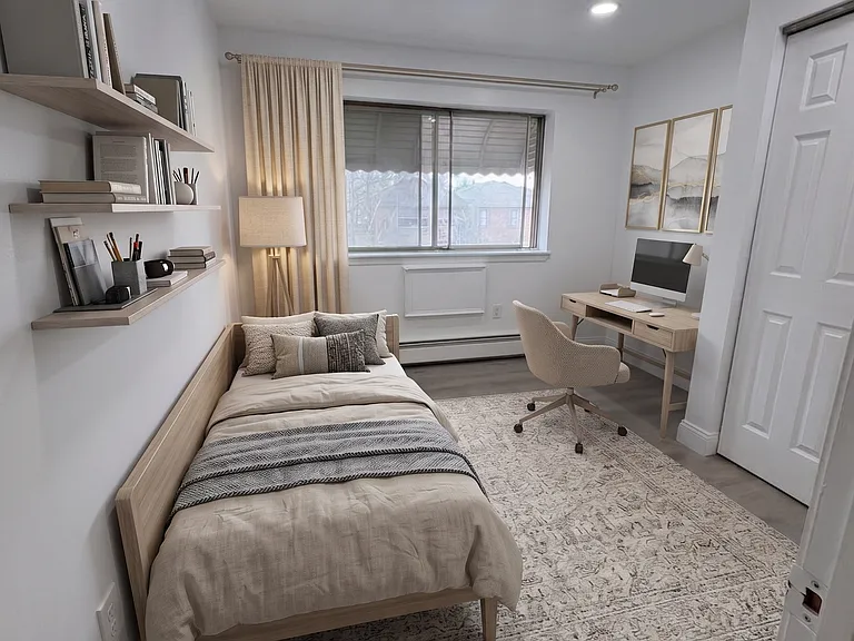 Bedroom 3- This room has been virtually staged using AI to help visualize its layout and design potential.