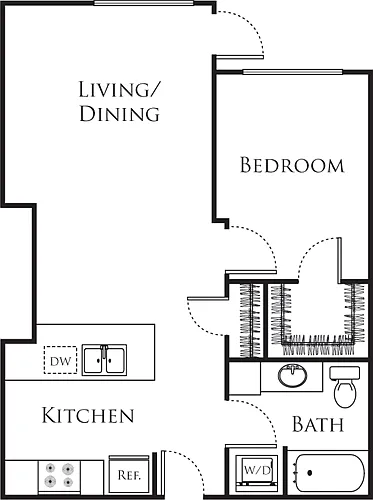Floor plan A23- Income Restricted