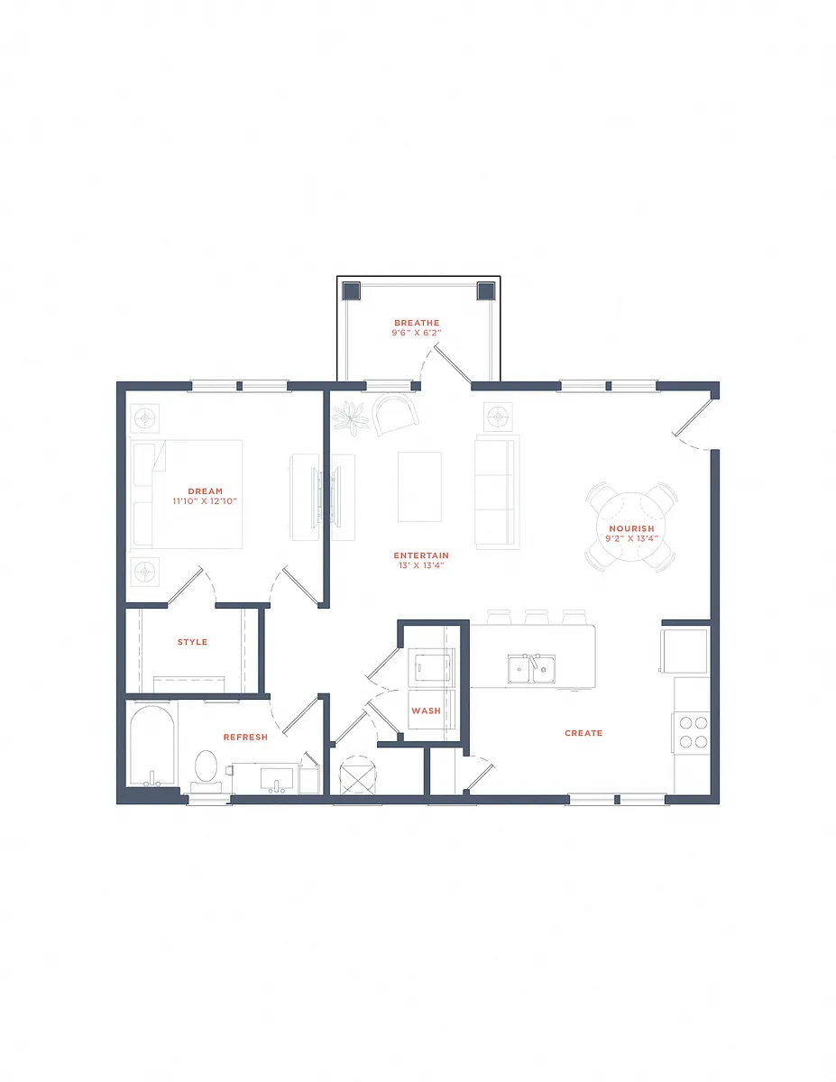 Floor plan A4 - Walk-in Closet