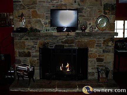 1 of 2 stone fireplaces