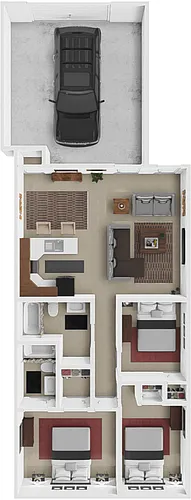 Floor plan 3 Bed 2 Bath