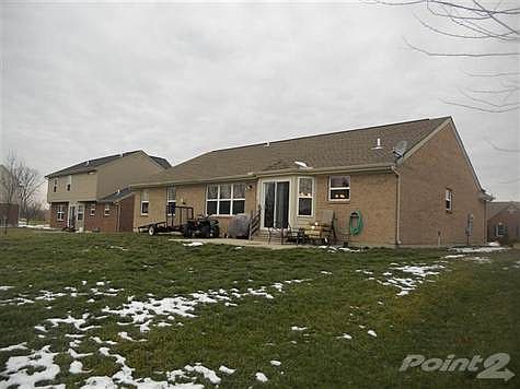 The level back yard is family friendly.