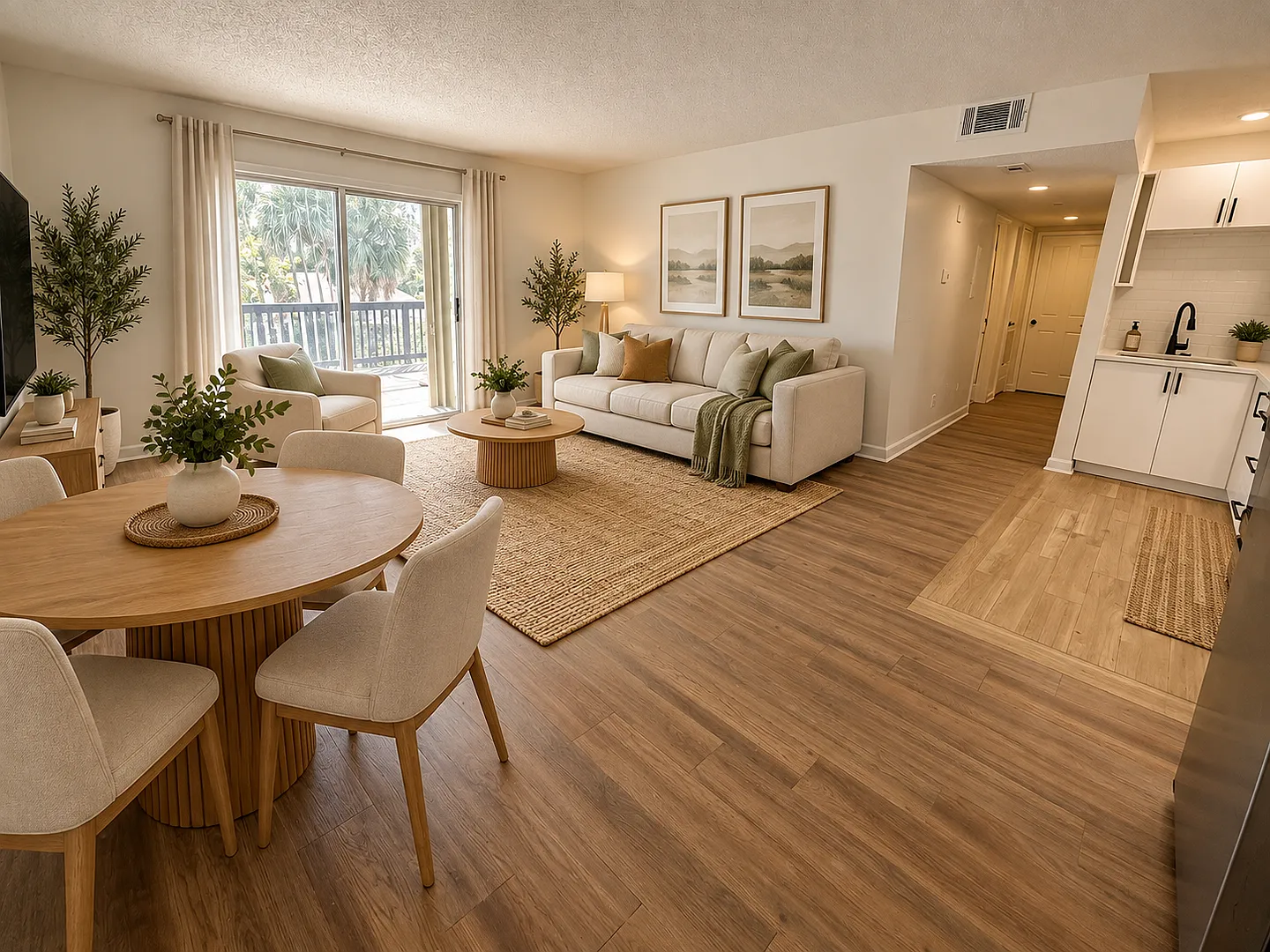 2nd Story 2 BR / 1 BA Condo Only 3 Blocks From Jax Beach! Private Balcony! — Photo 4
