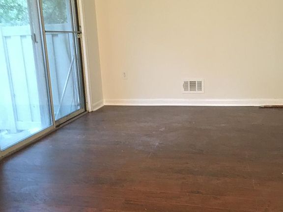 Living room with new hardwood floor