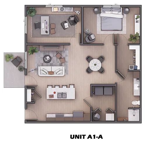 Floor plan Villa Daybreak With Attached Garage