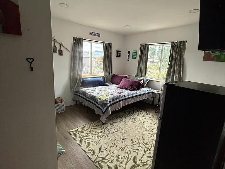 Bedroom on ground floor - lots of natural light deep closet