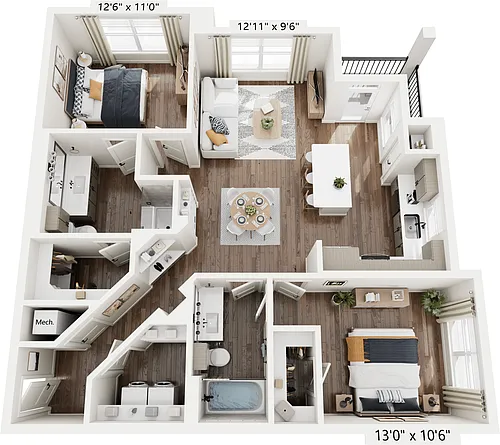 Floor plan B2