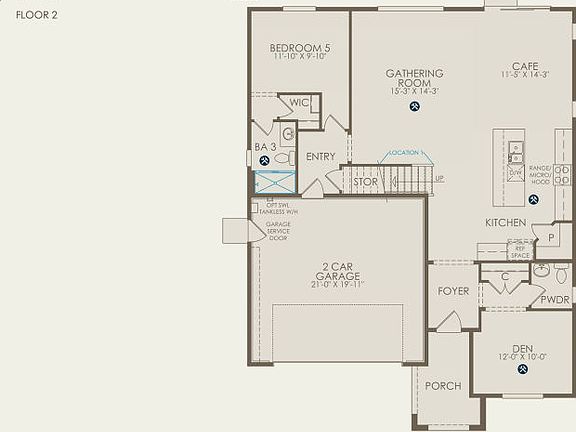 Plan 4 Floor Plan, Quick Move-In Home, Floor 1