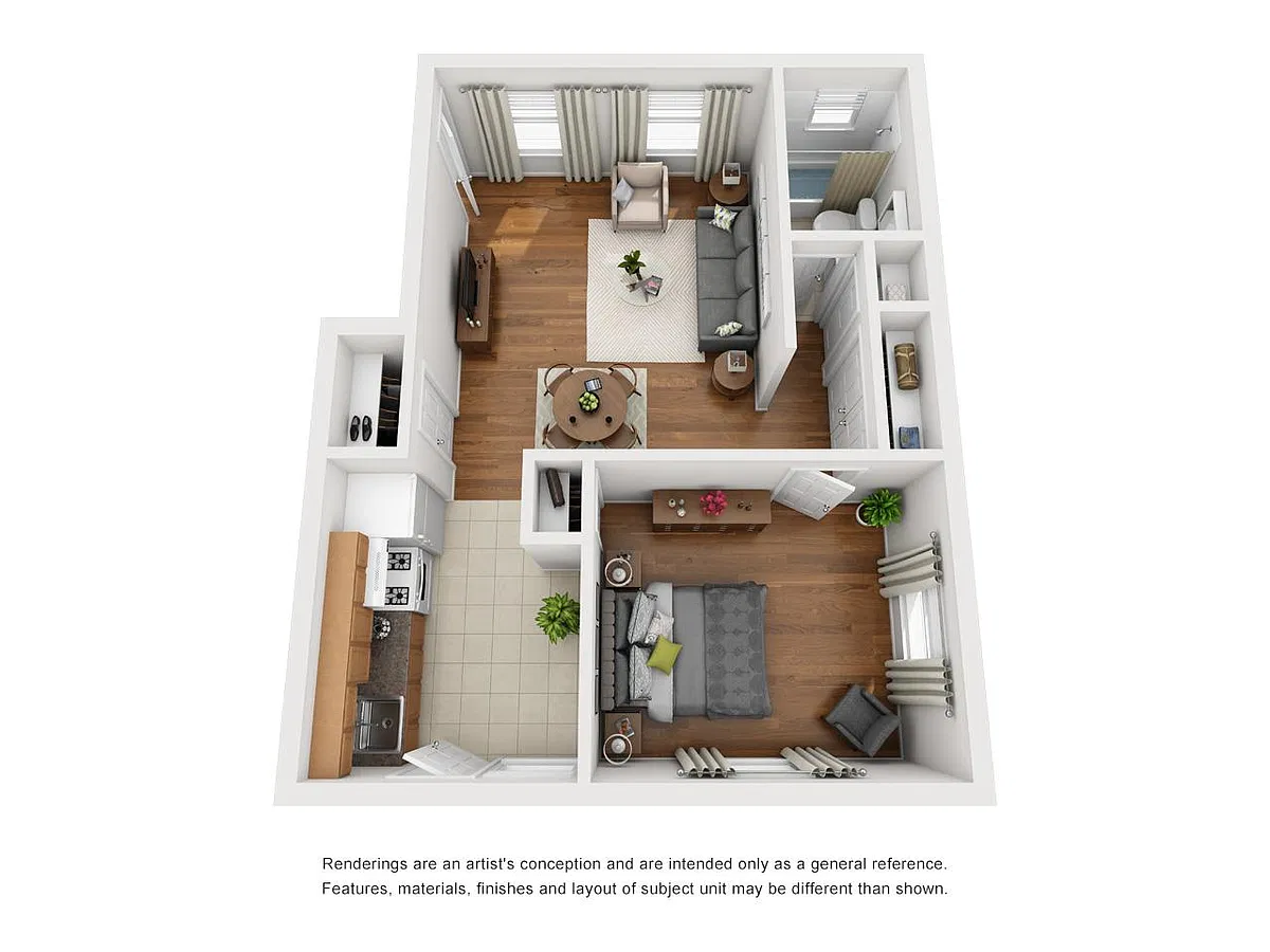 Floor plan One Bedroom
