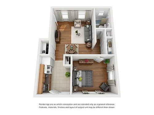 Floor plan One Bedroom