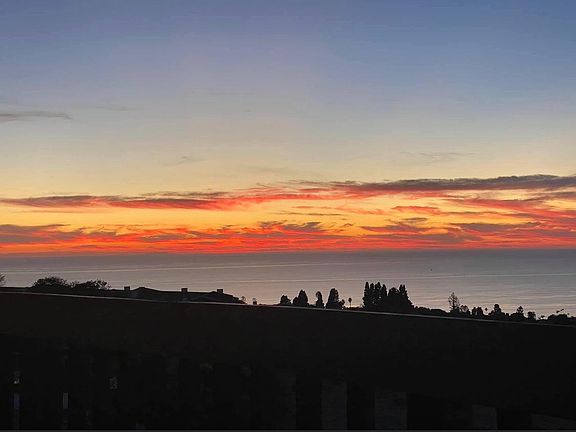 Sunset view from balcony.