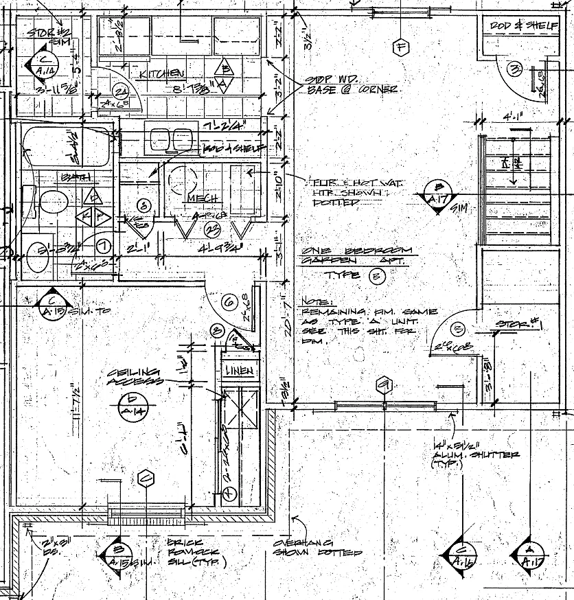 Floor plan 1 Bedroom Upstairs Garden