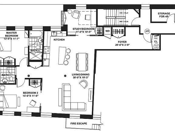 2nd image of 57 Prince St APT 4R
