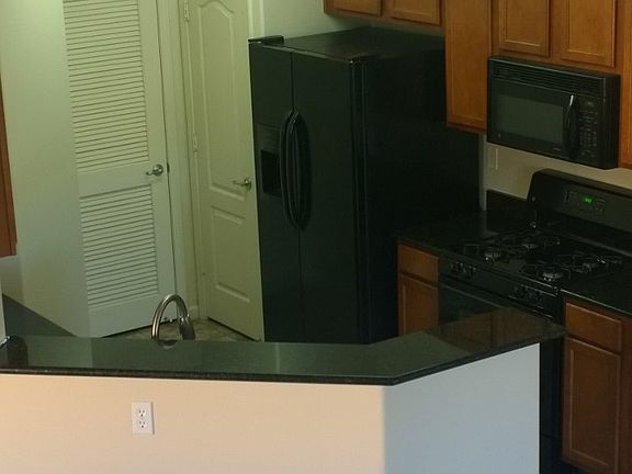 Modern kitchen with granite counters